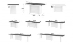 KOLOS 140 table (high gloss / super matt)
